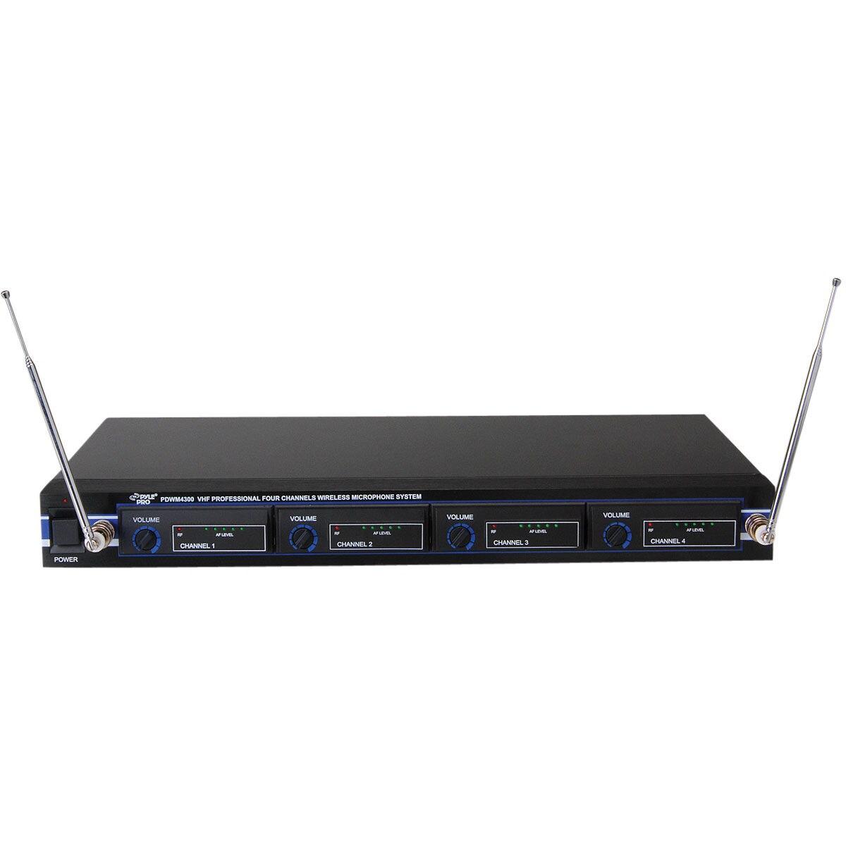 Pyle PDWM4300 4 Mic VHF Wireless Microphone System